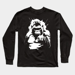 gorilla pointing at You Long Sleeve T-Shirt